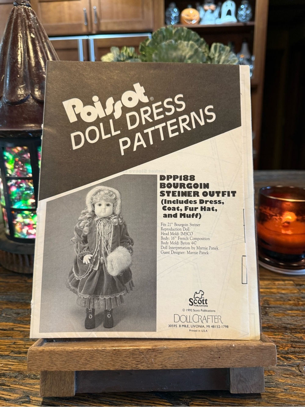 Poissot DPP188 Sewing Dress Pattern Bourgoin Steiner Outfit Vintage